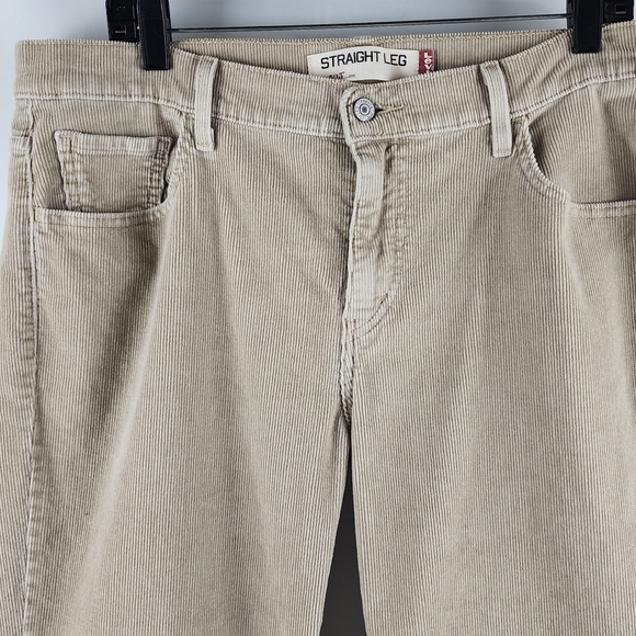 LEVIS 505 Womens Tan Corduroy Straight Leg Pants Size 16M (36x31) - Picture 2 of 8
